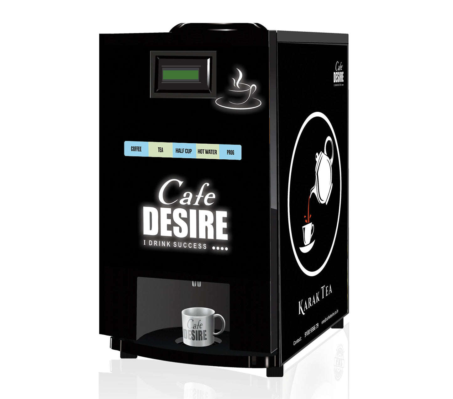 LED Coffee Machine 4 Lane | Four Beverage Options
