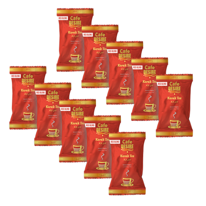 Cafe Desire  -Red Blend Plain Tea Premix - Sachets Pack of 10